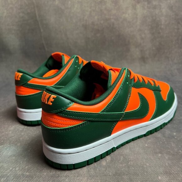 Nike Dunk Low Retro Miami Hurricanes Men's Size 8.5 - Picture 2 of 12